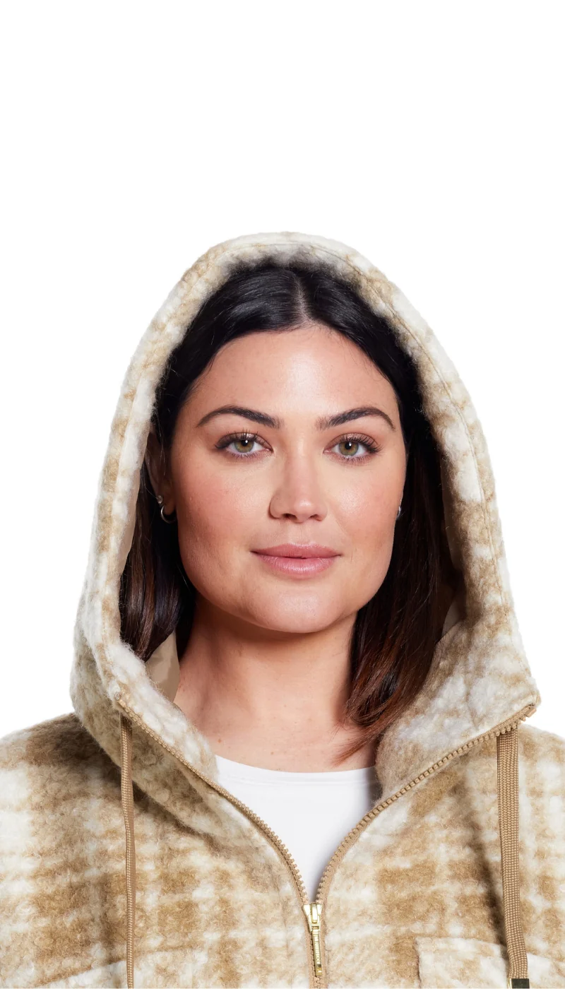 POLY BOUCLE ZIP SHACKET - Image 4