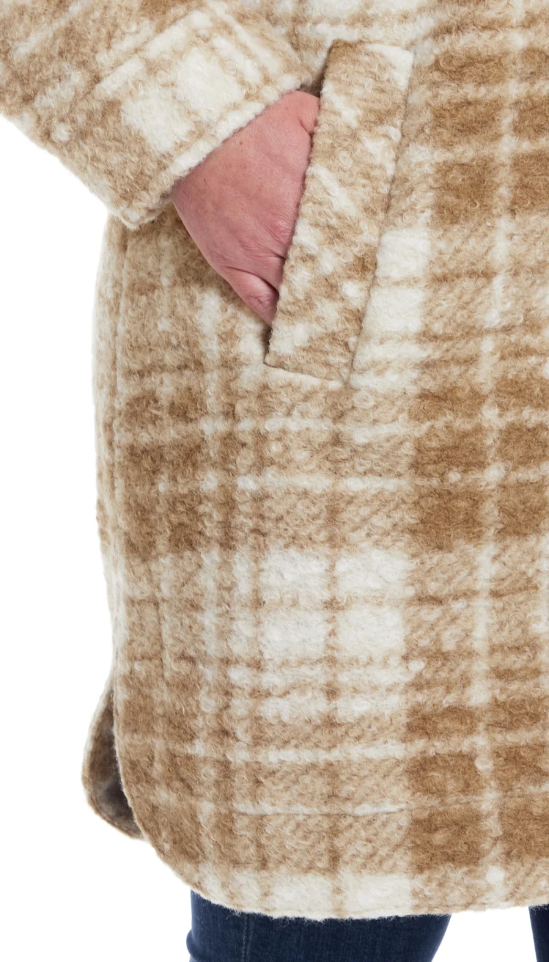 POLY BOUCLE ZIP SHACKET - Image 5