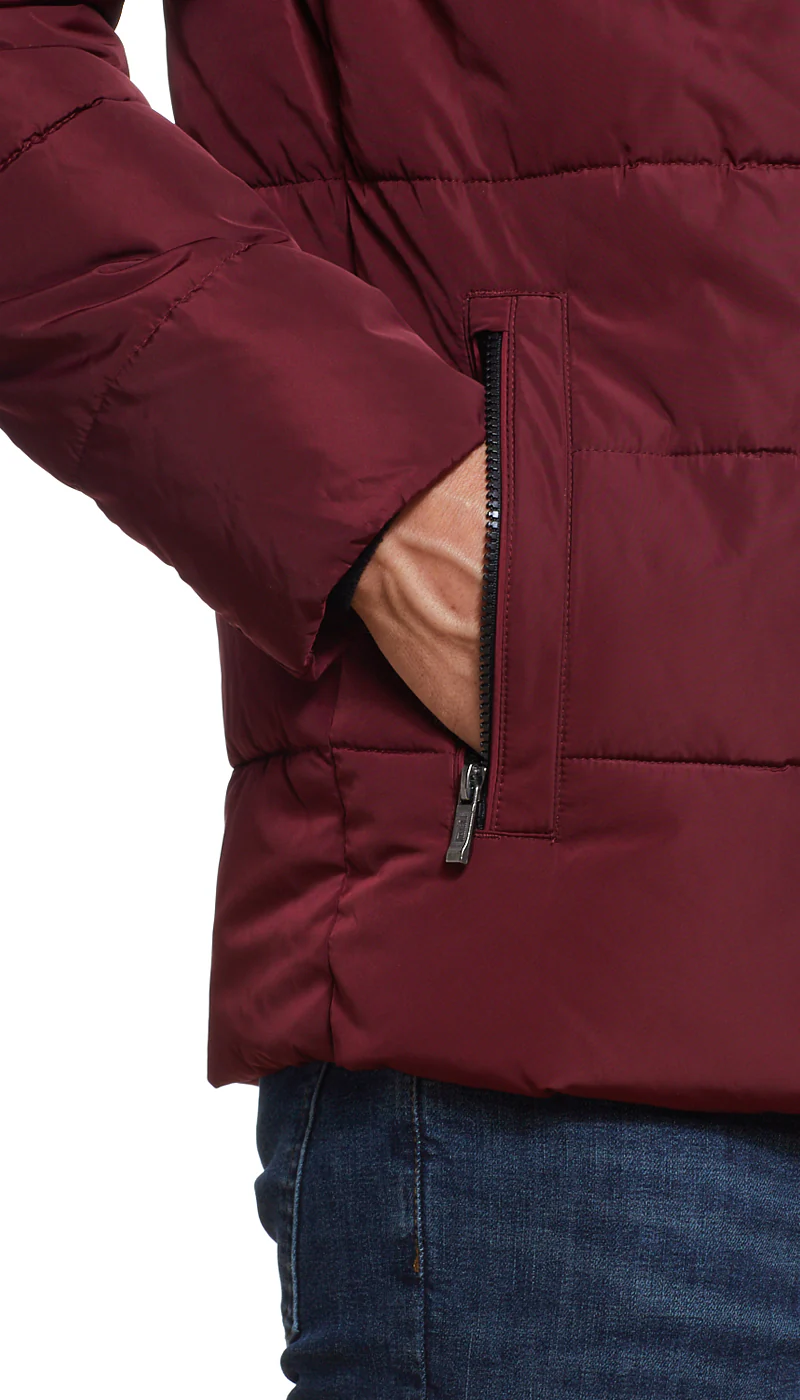 PUFFER JACKET - SANGRIA - Image 6