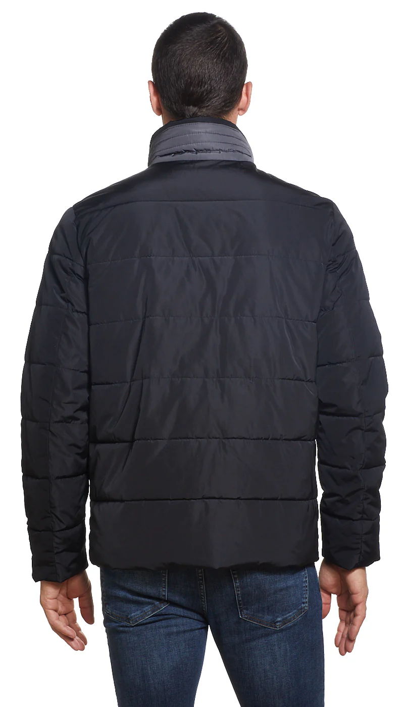 PUFFER JACKET - BLACK - Image 3