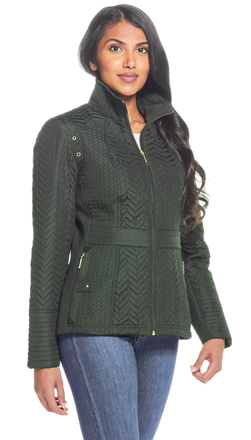 QUILTED JACKET WITH SIDE STRETCH - Image 4