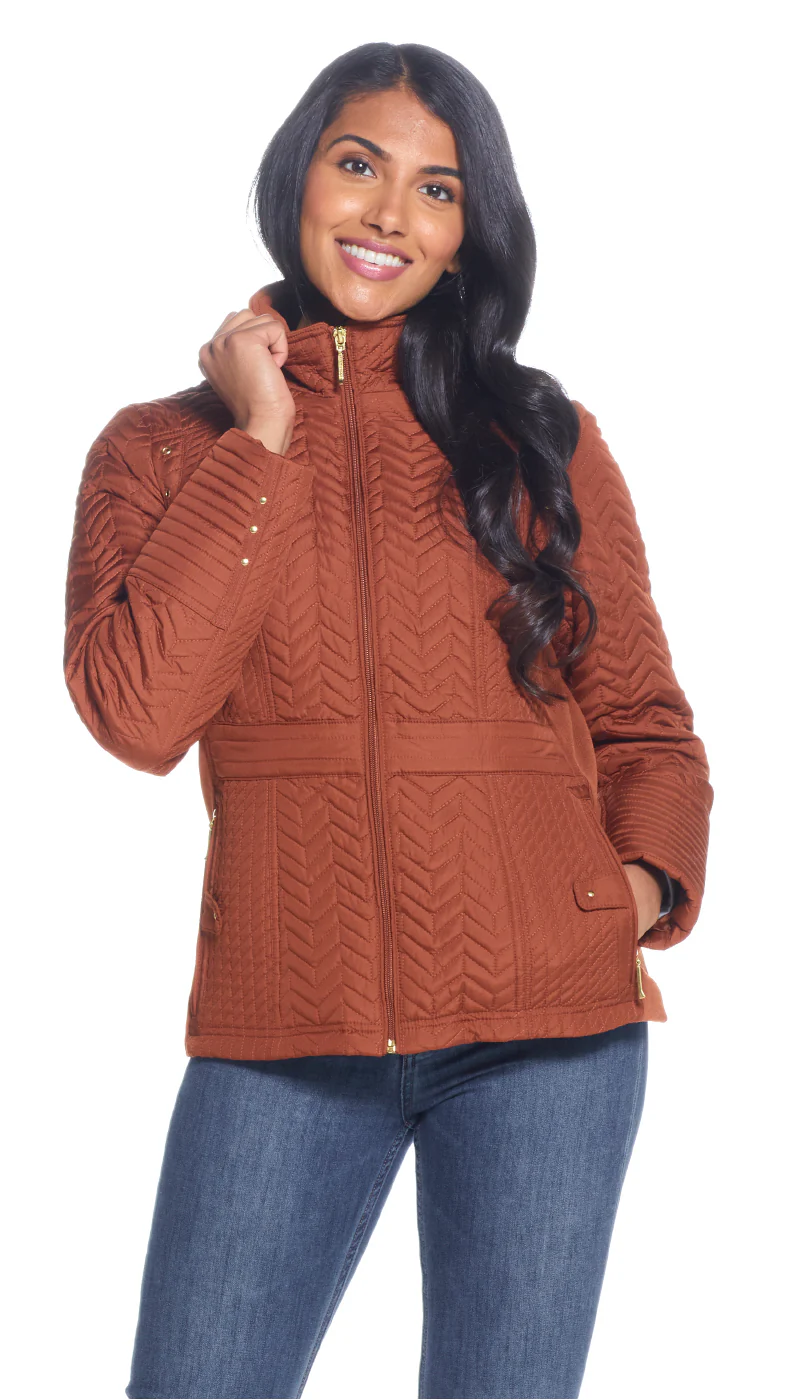 QUILTED JACKET WITH SIDE STRETCH - Image 7