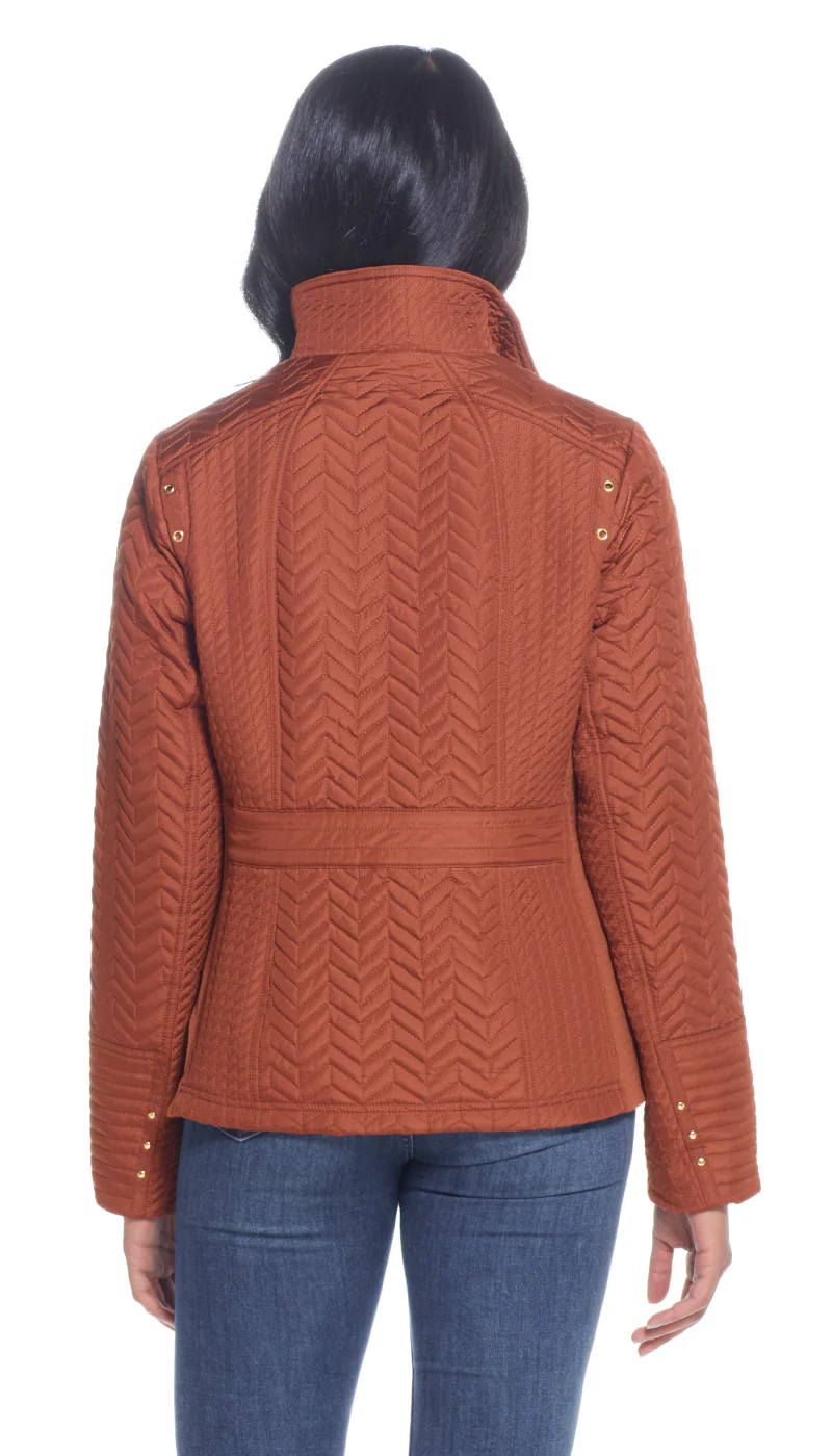 QUILTED JACKET WITH SIDE STRETCH - Image 8