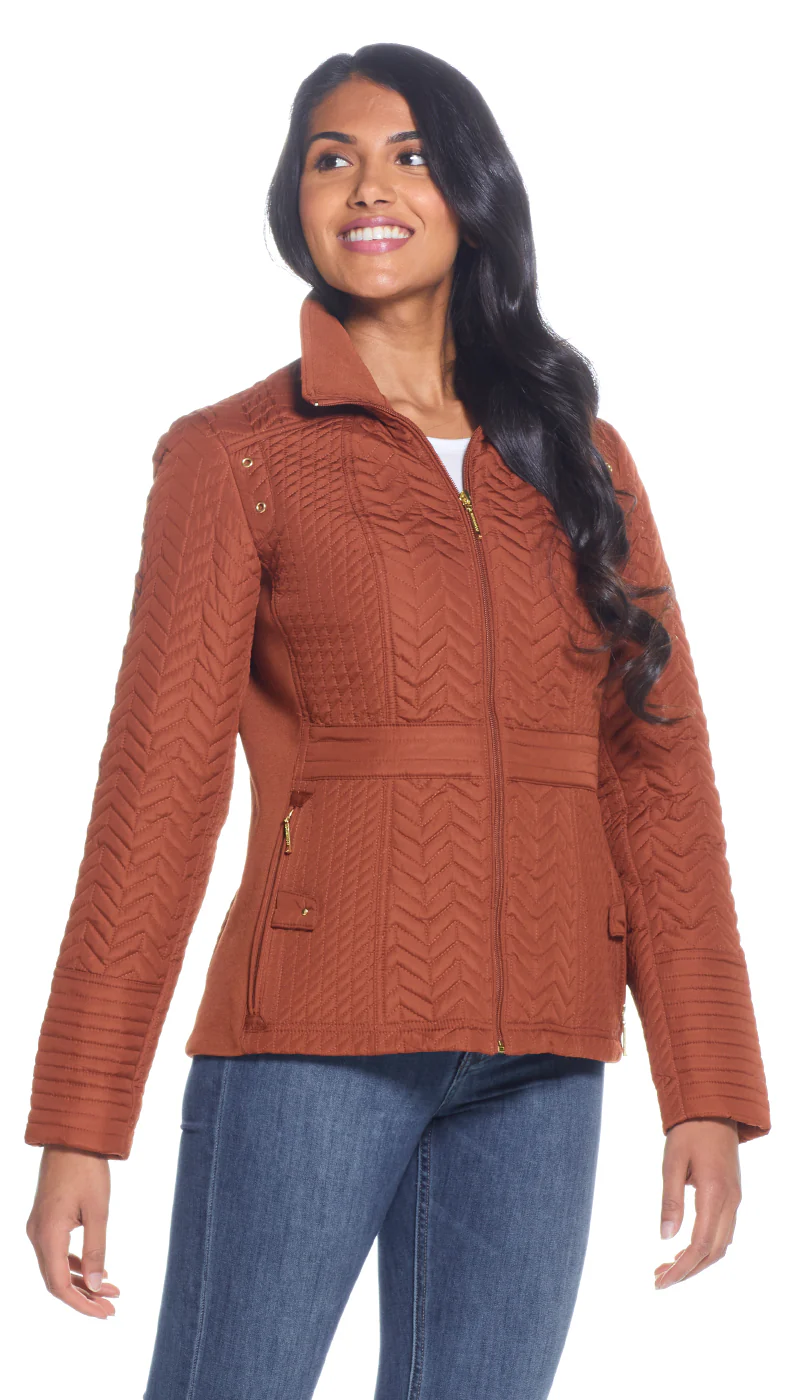 QUILTED JACKET WITH SIDE STRETCH - Image 9