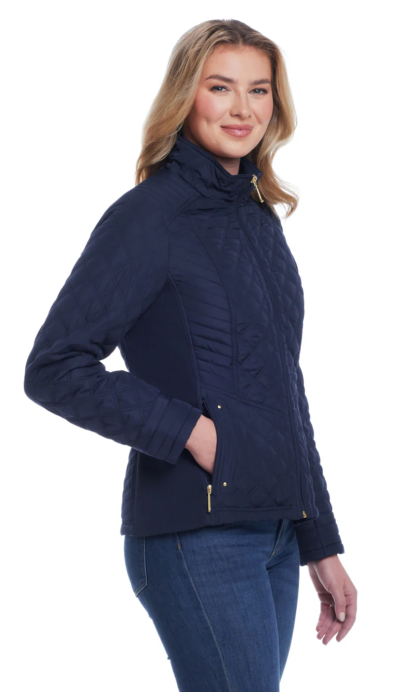 QUILTED JACKET WITH SIDE STRETCH - Image 4