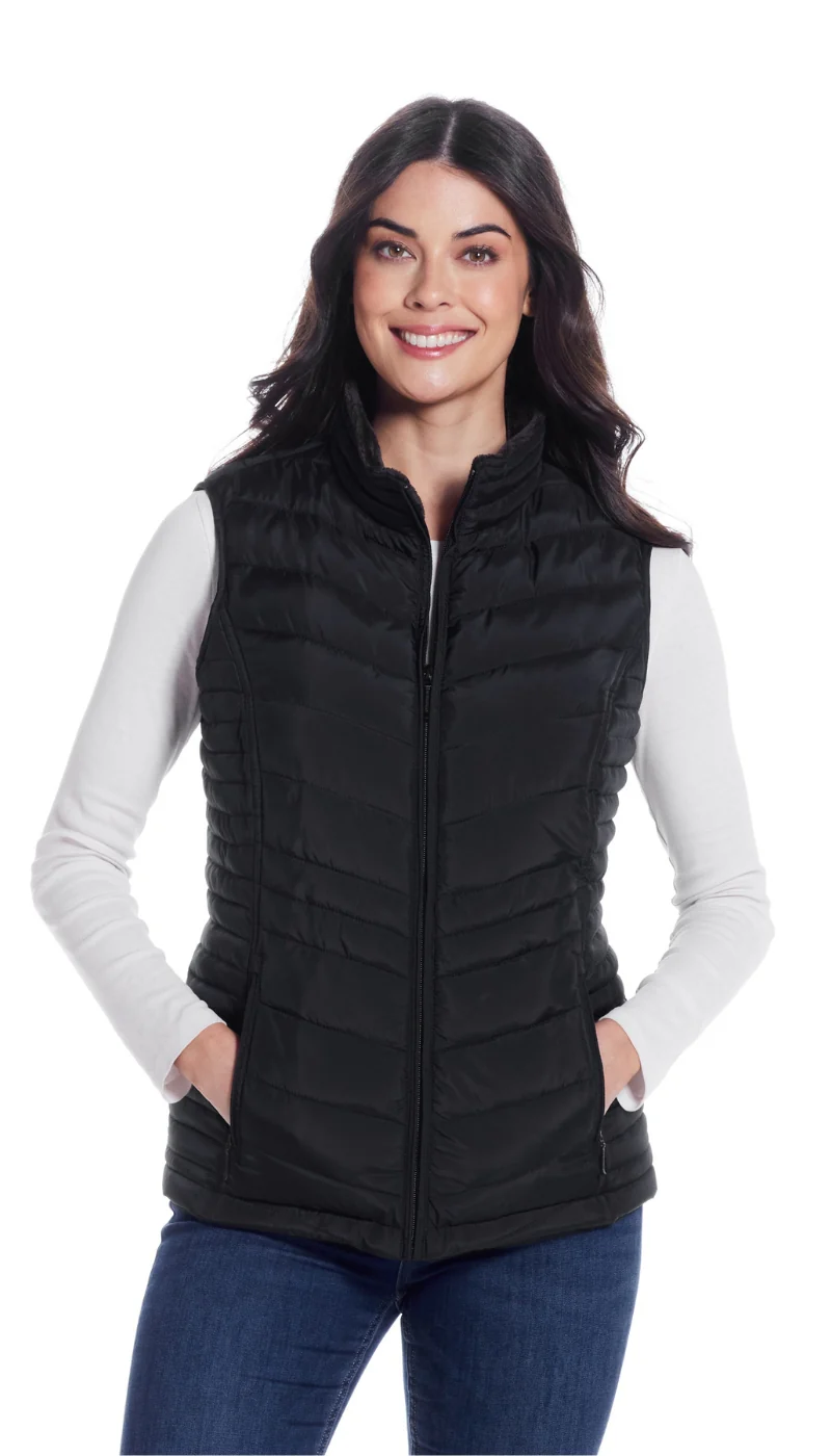 QUILTED PUFFER VEST WITH PLUSH LINING - Image 11
