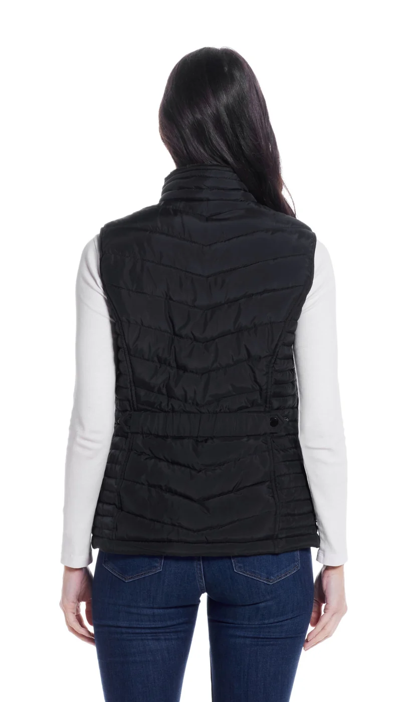 QUILTED PUFFER VEST WITH PLUSH LINING - Image 12