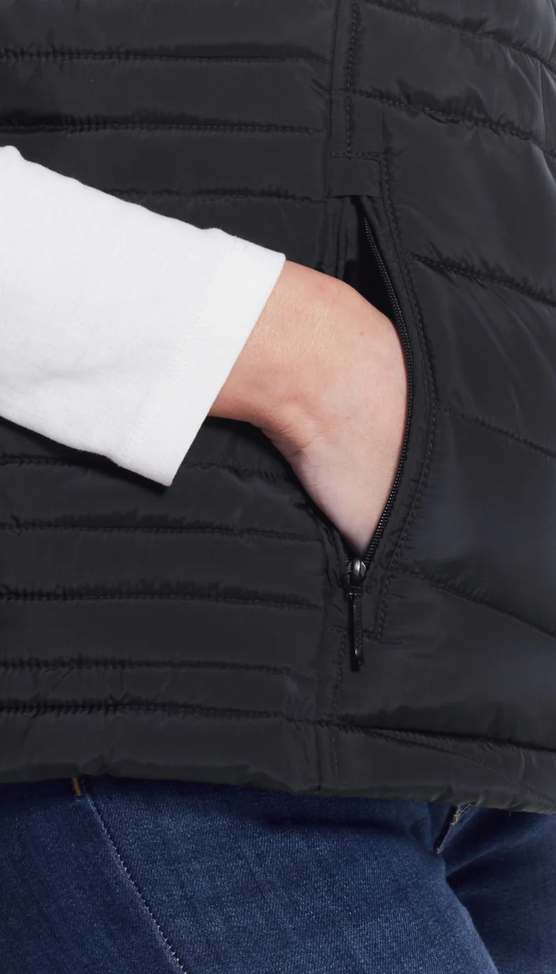 QUILTED PUFFER VEST WITH PLUSH LINING - Image 15