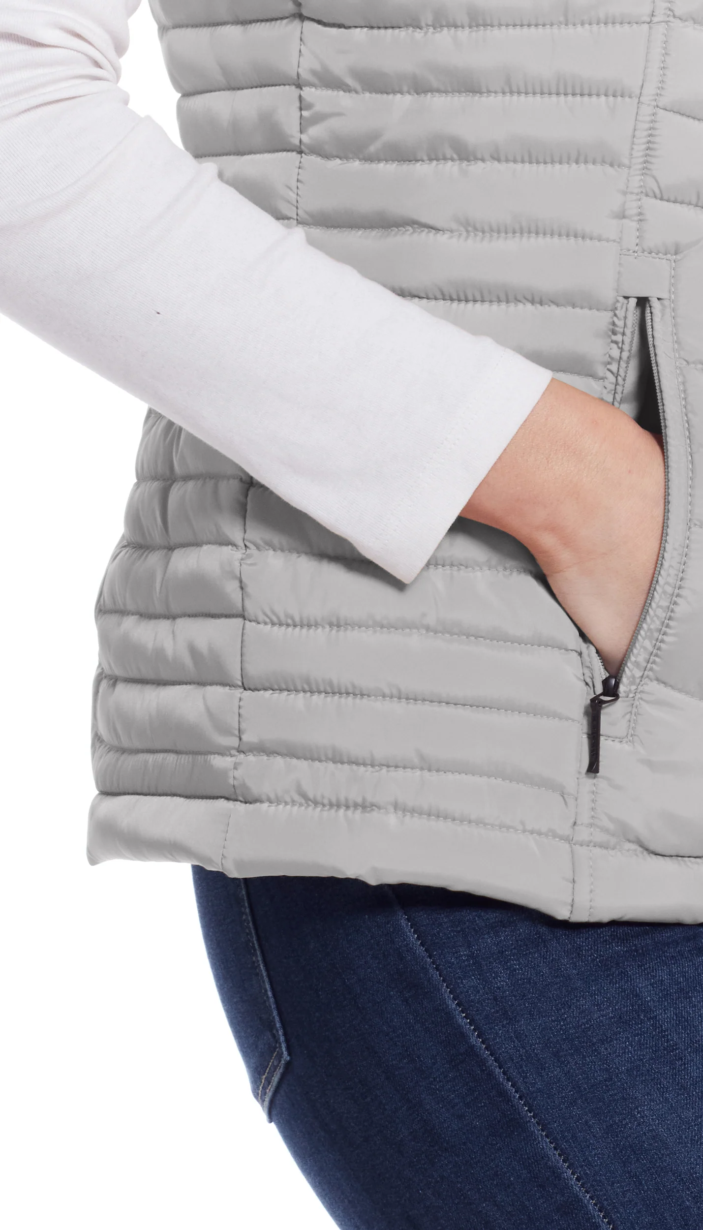 QUILTED PUFFER VEST WITH PLUSH LINING - Image 28