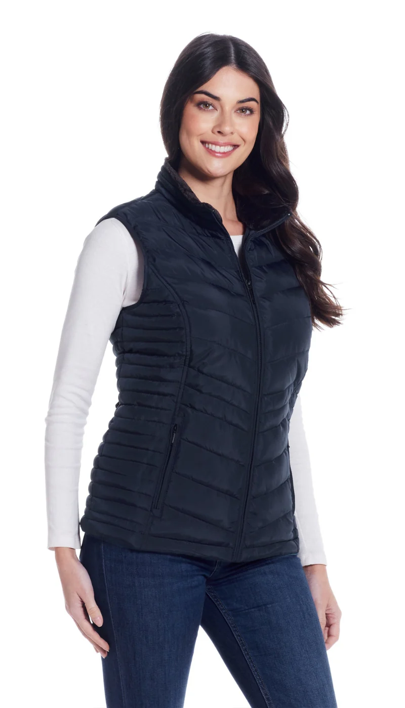 QUILTED PUFFER VEST WITH PLUSH LINING - Image 8