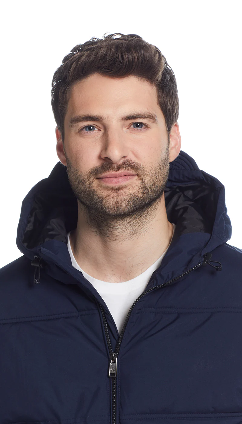 QUILTED PUFFER WITH ATTACHED HOOD - Image 15