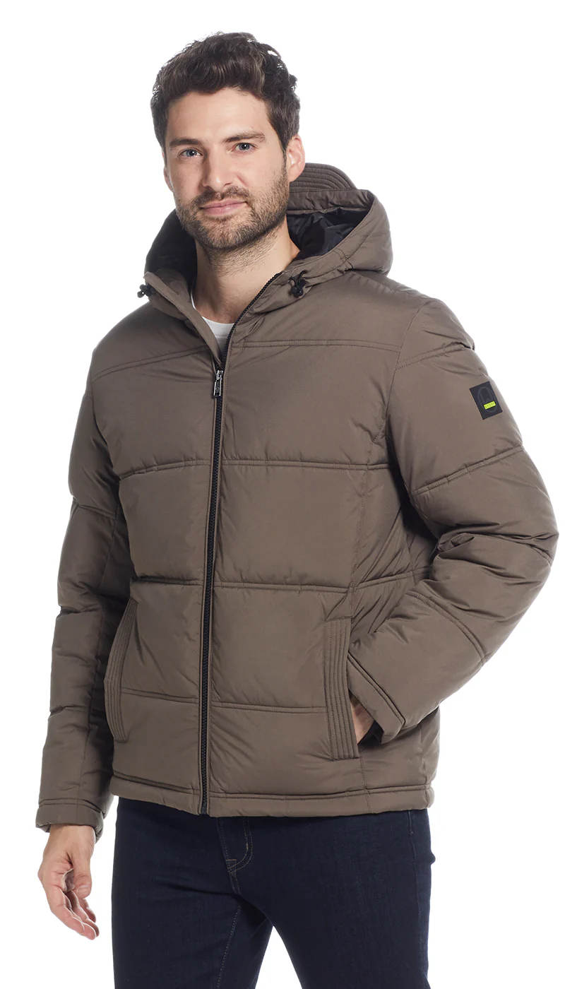 QUILTED PUFFER WITH ATTACHED HOOD - Image 20
