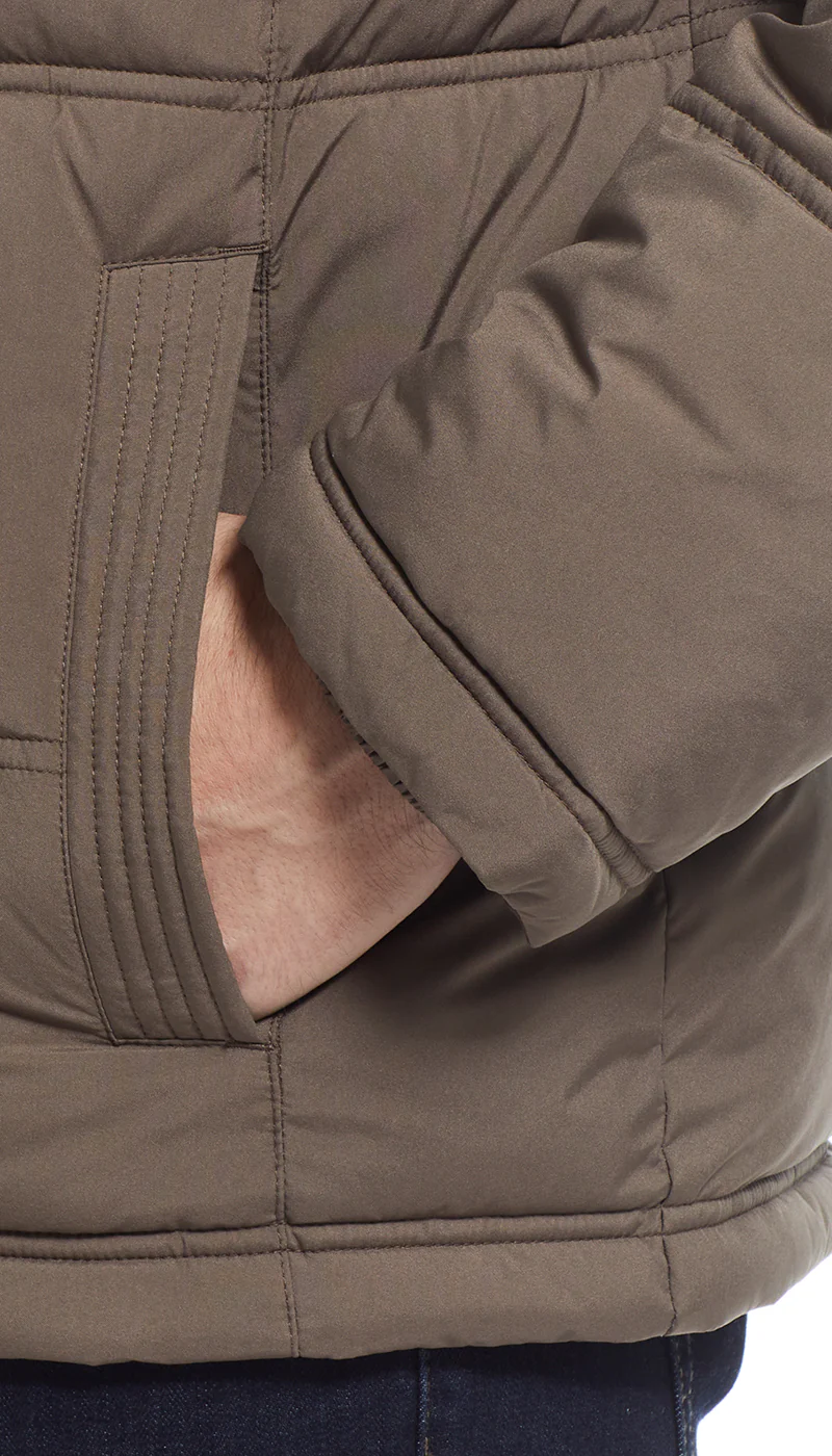 QUILTED PUFFER WITH ATTACHED HOOD - Image 22