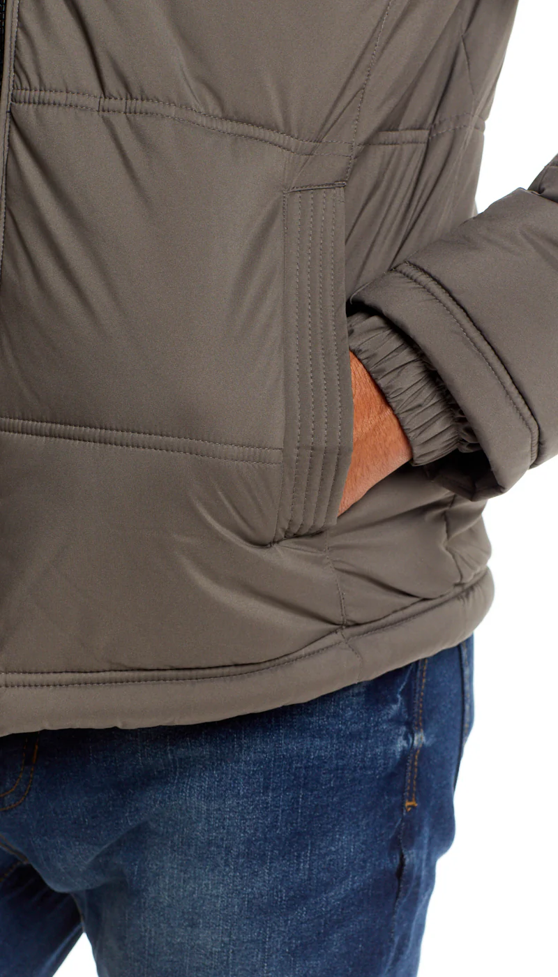 QUILTED PUFFER WITH ATTACHED HOOD - Image 6