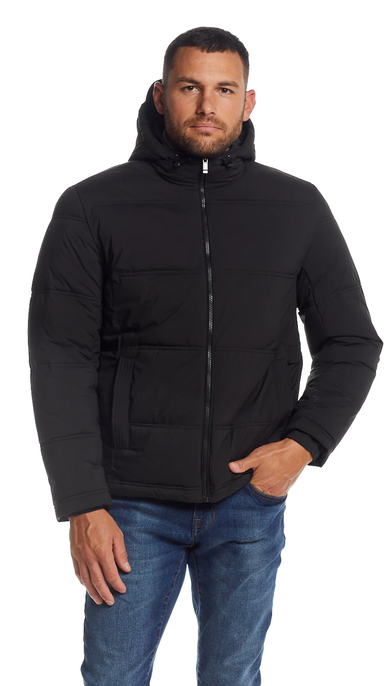 QUILTED PUFFER WITH ATTACHED HOOD - Image 7