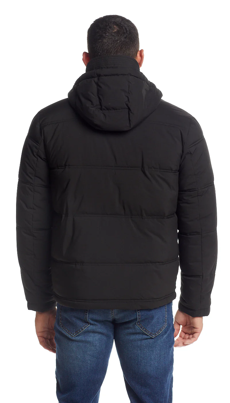 QUILTED PUFFER WITH ATTACHED HOOD - Image 8