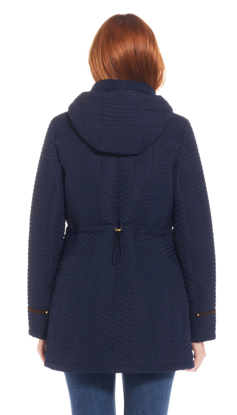 QUILTED WALKER WITH FAUX SUEDE DETAILS - Image 11