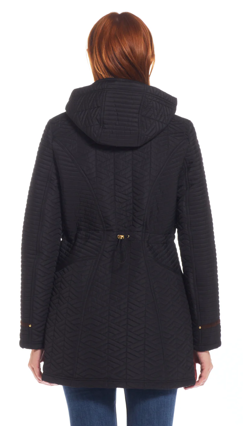 QUILTED WALKER WITH FAUX SUEDE DETAILS - Image 21