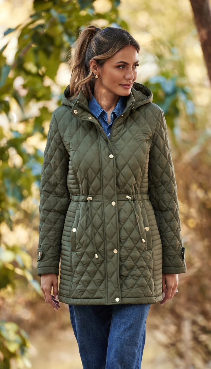 QUILTED WALKER WITH OUTER DRAWCORD - Image 3