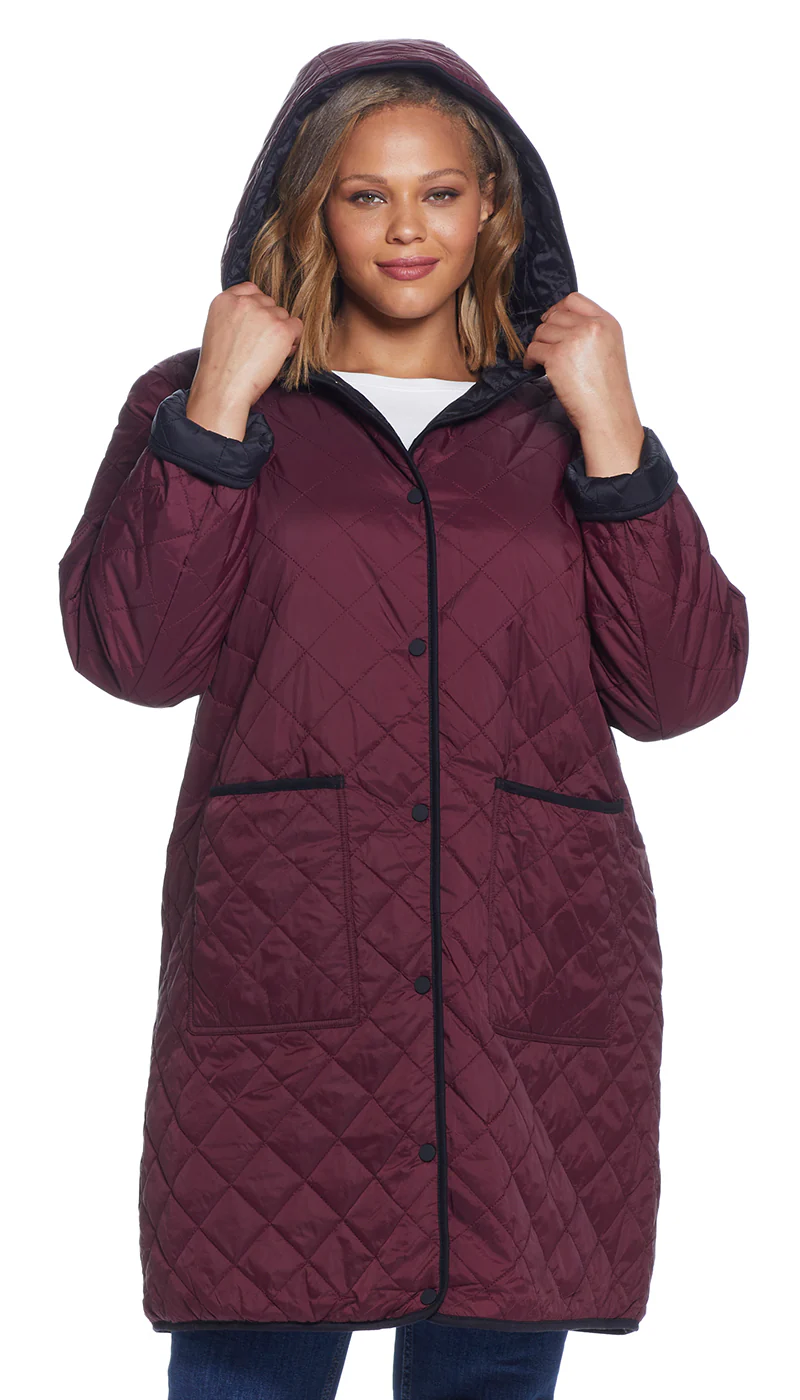REVERSIBLE HOODED DUFFLE - Image 6