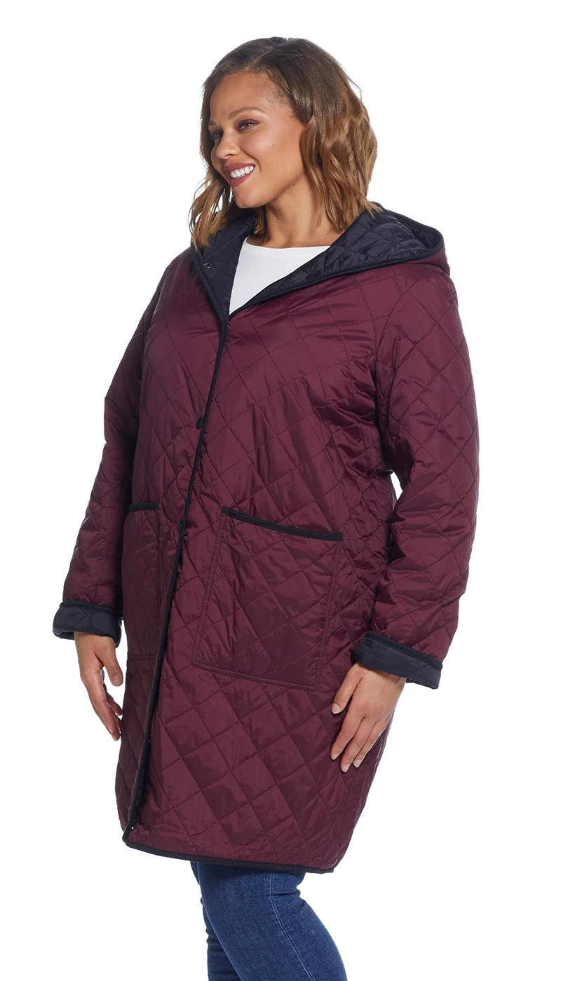 REVERSIBLE HOODED DUFFLE - Image 8