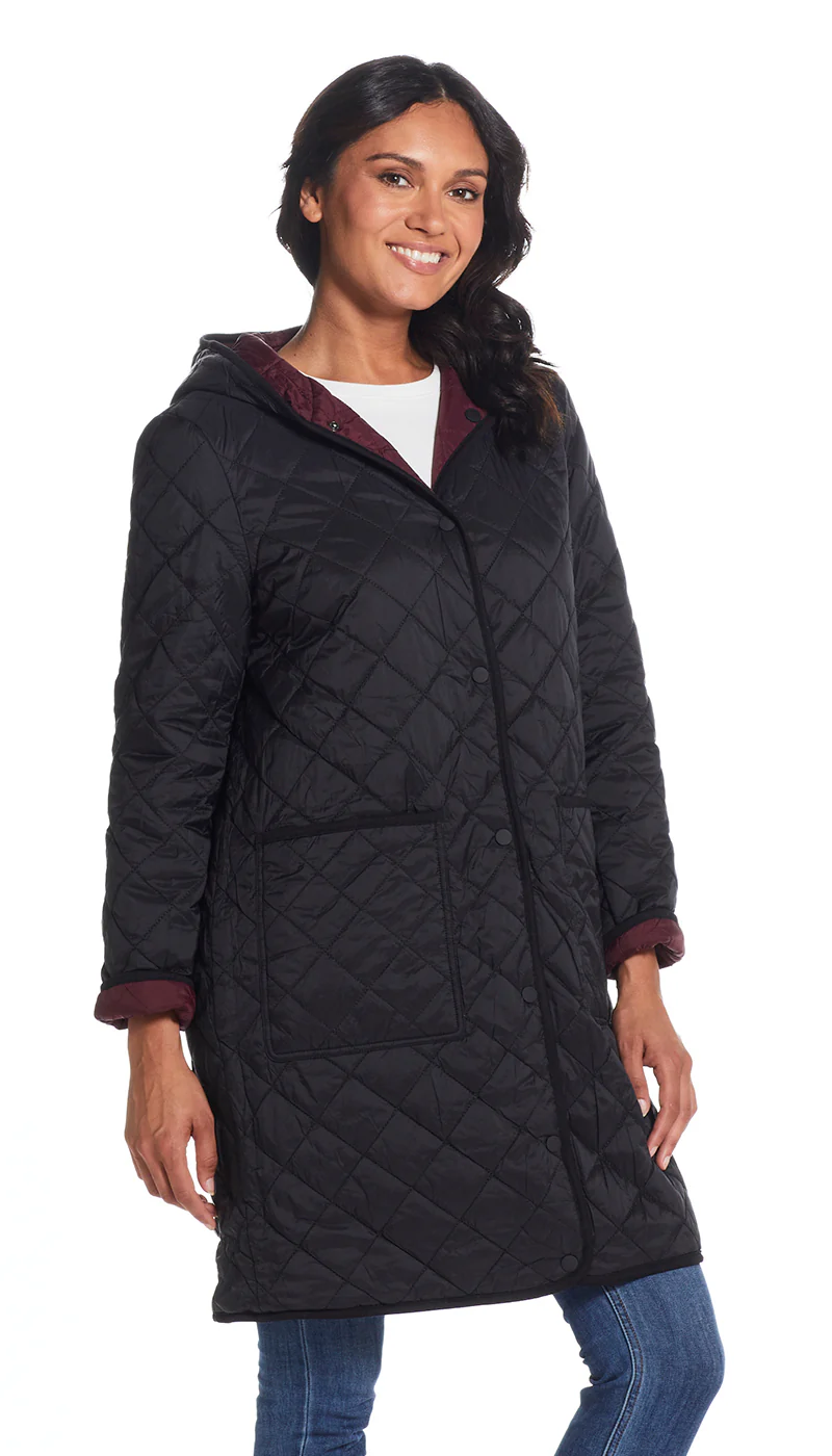 REVERSIBLE HOODED DUFFLE - Image 3