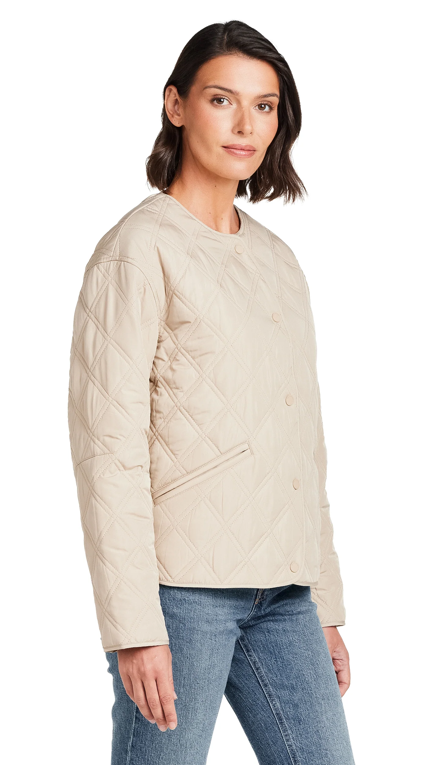 COLLARLESS QUILTED JACKET - Image 11