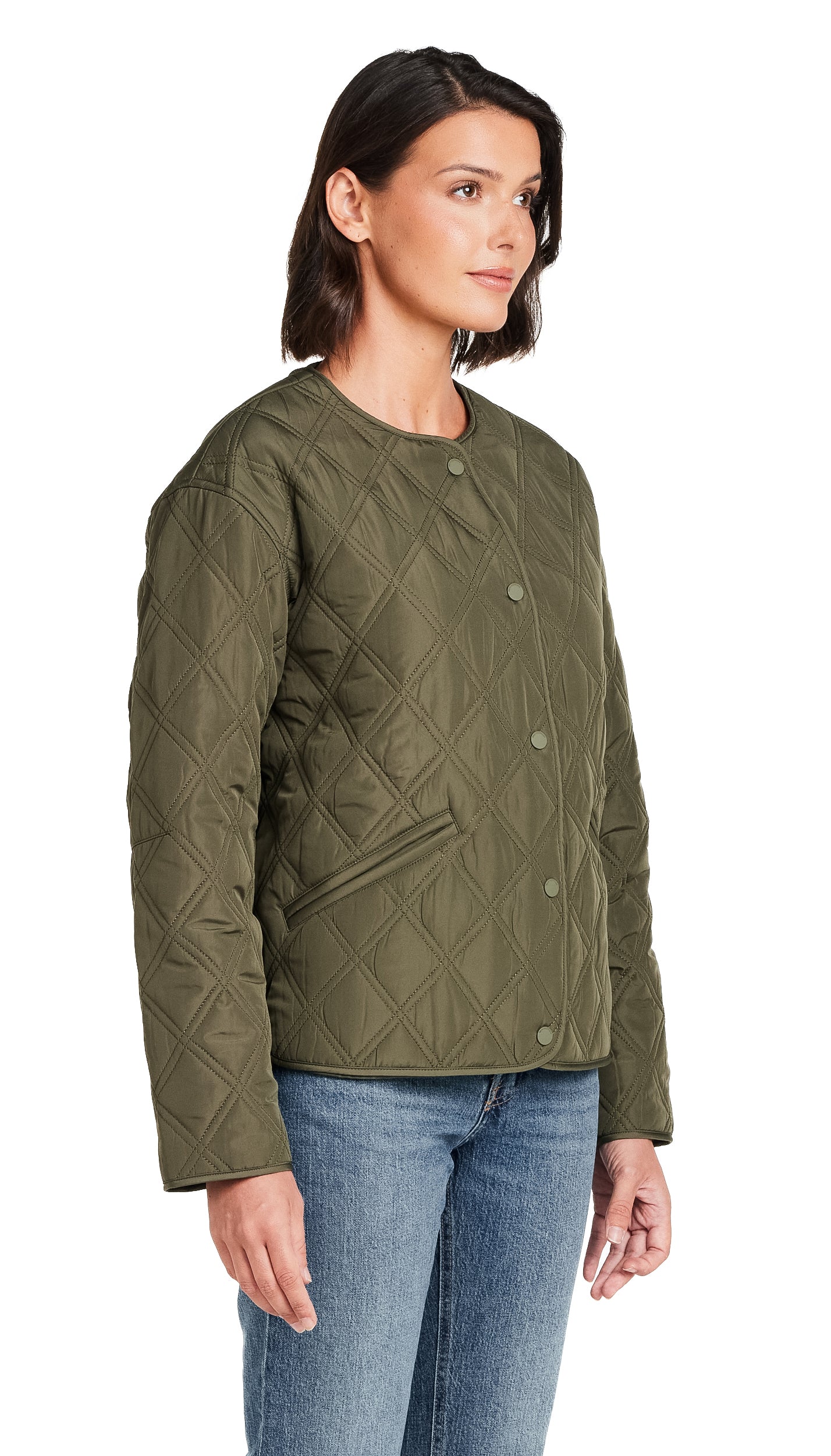 COLLARLESS QUILTED JACKET - Image 18
