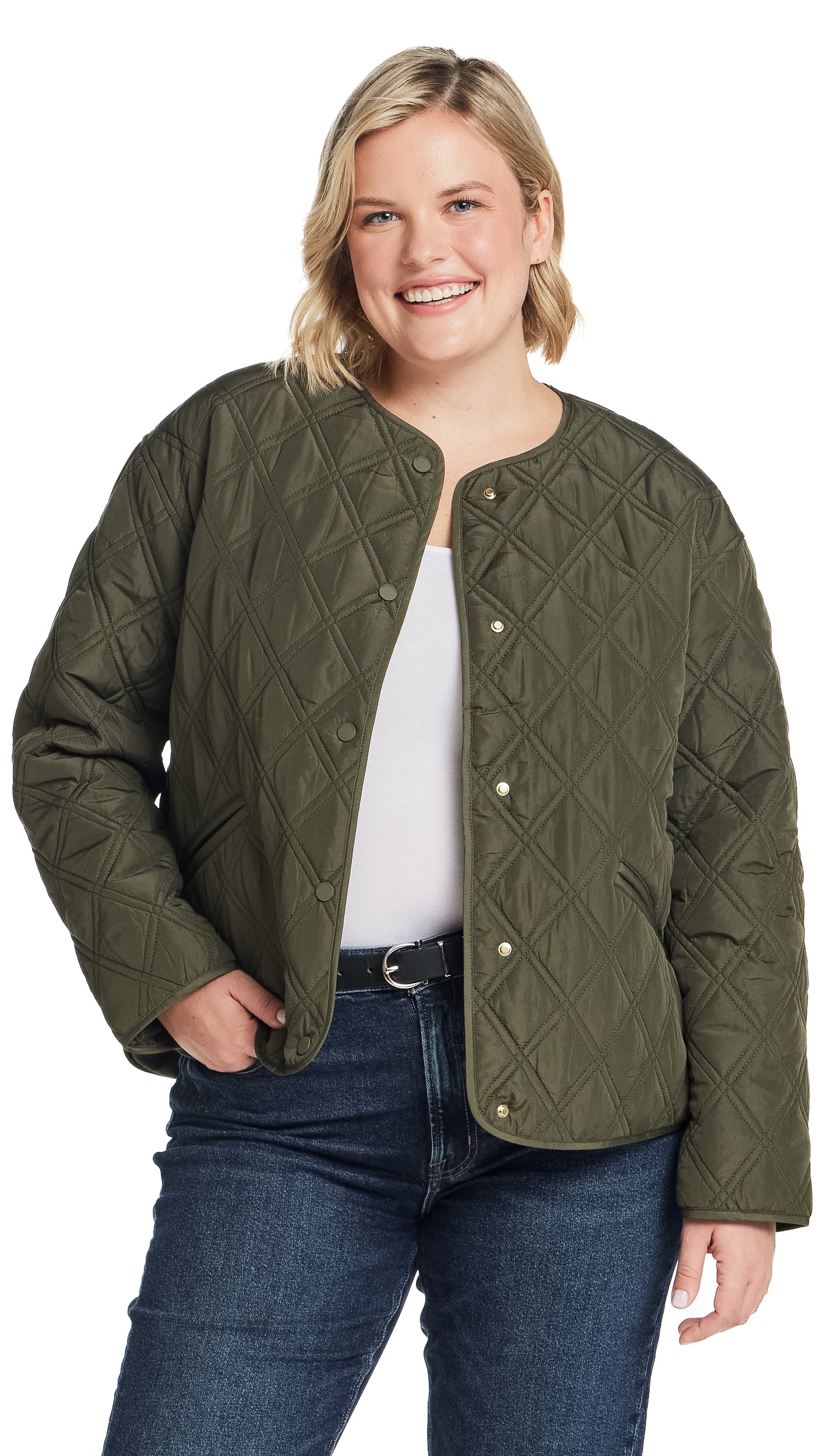COLLARLESS QUILTED JACKET - Image 20