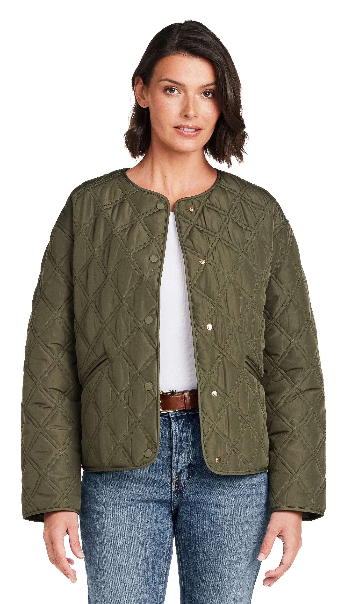 COLLARLESS QUILTED JACKET - Image 21