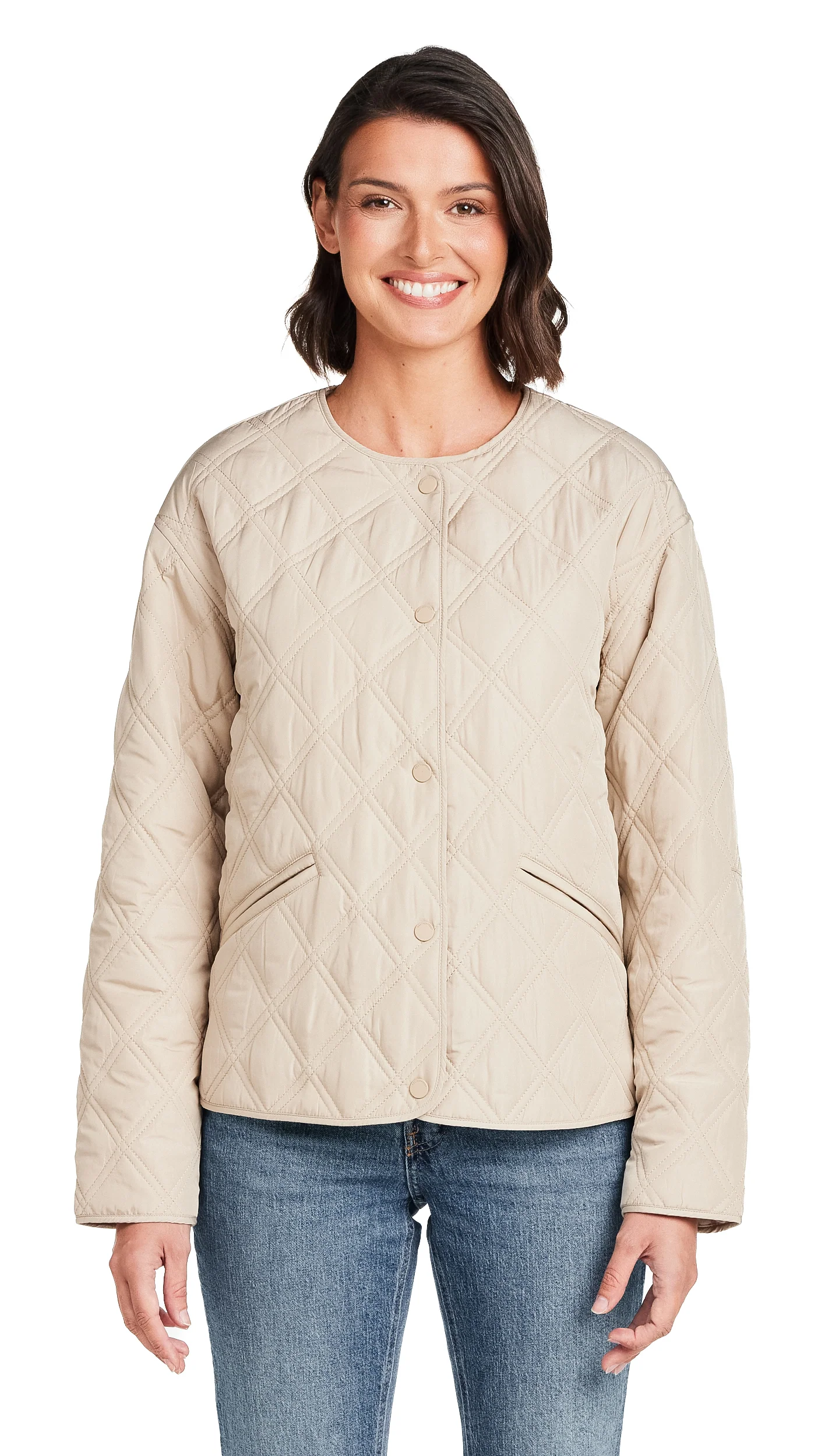 COLLARLESS QUILTED JACKET - Image 9