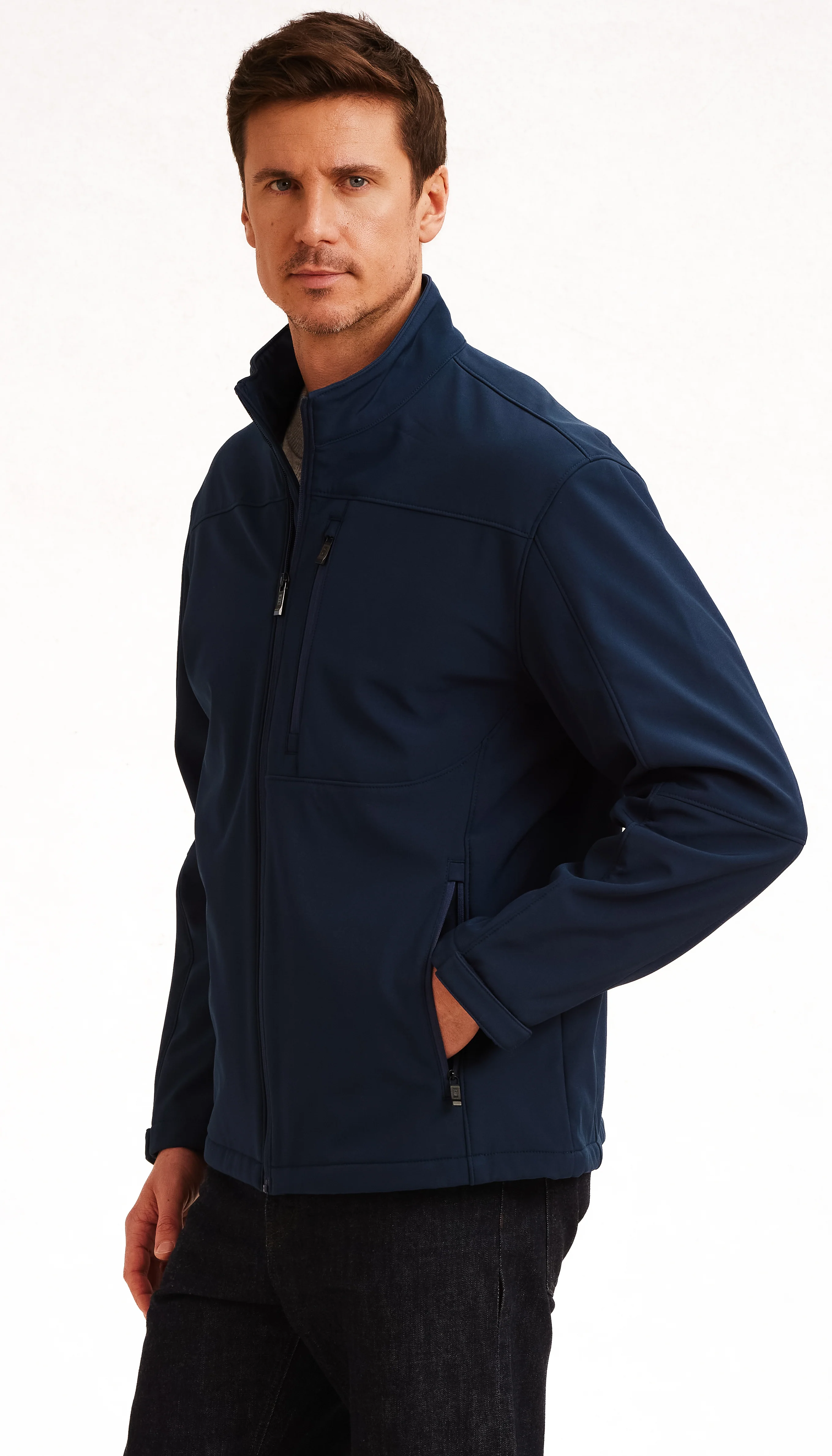 SOFTSHELL JACKET - NAVY - Image 4