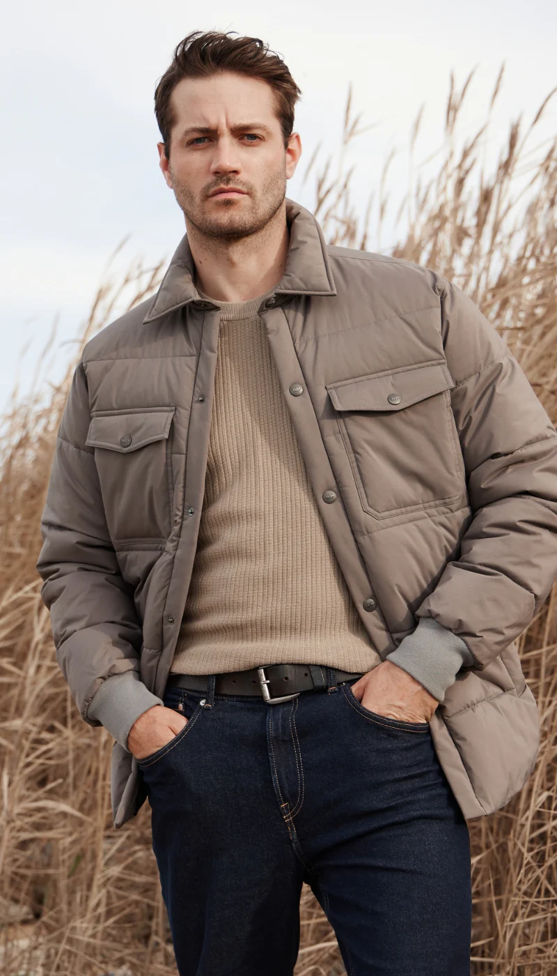 STRETCH FLEX PUFFER SHIRT JACKET - Image 3