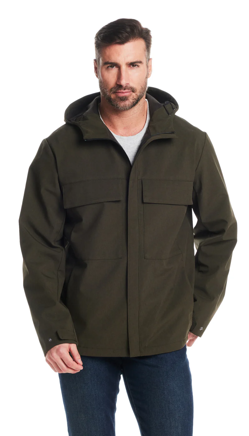 UNLINED HOODED SOFT SHELL SHIRT JACKET - Image 12