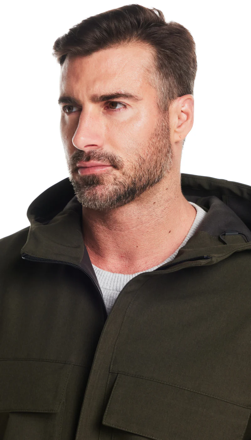 UNLINED HOODED SOFT SHELL SHIRT JACKET - Image 16