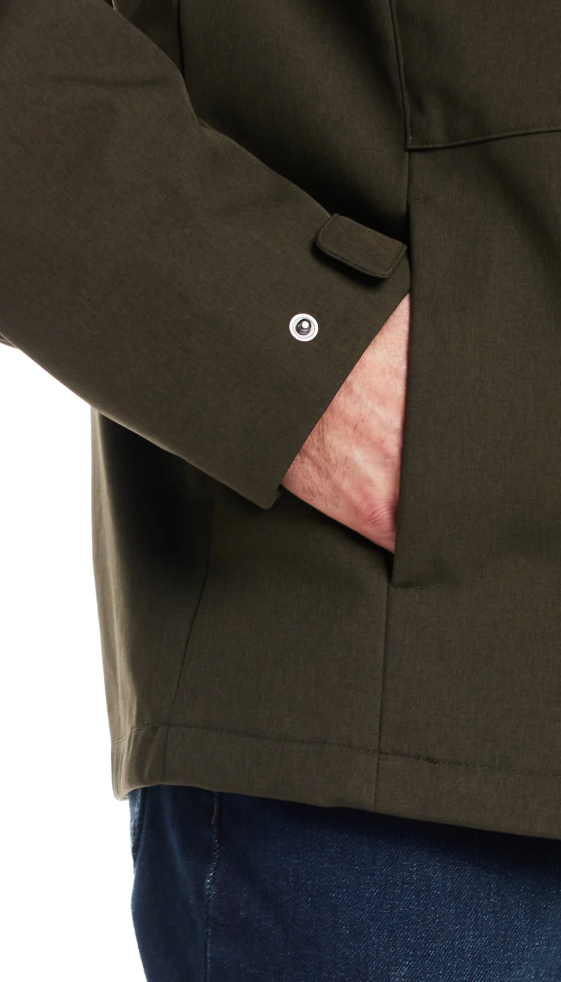 UNLINED HOODED SOFT SHELL SHIRT JACKET - Image 17
