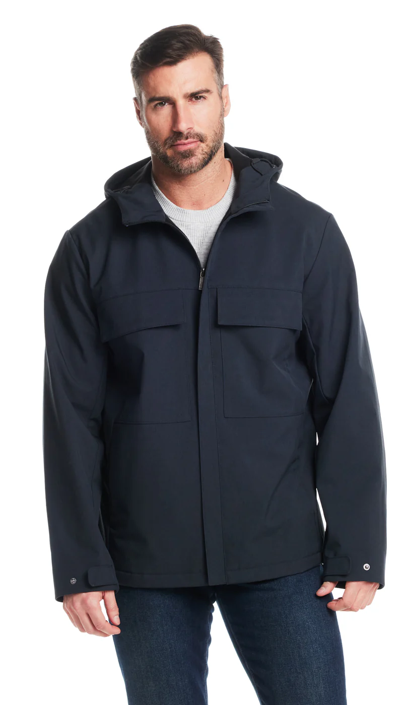 UNLINED HOODED SOFT SHELL SHIRT JACKET - Image 23