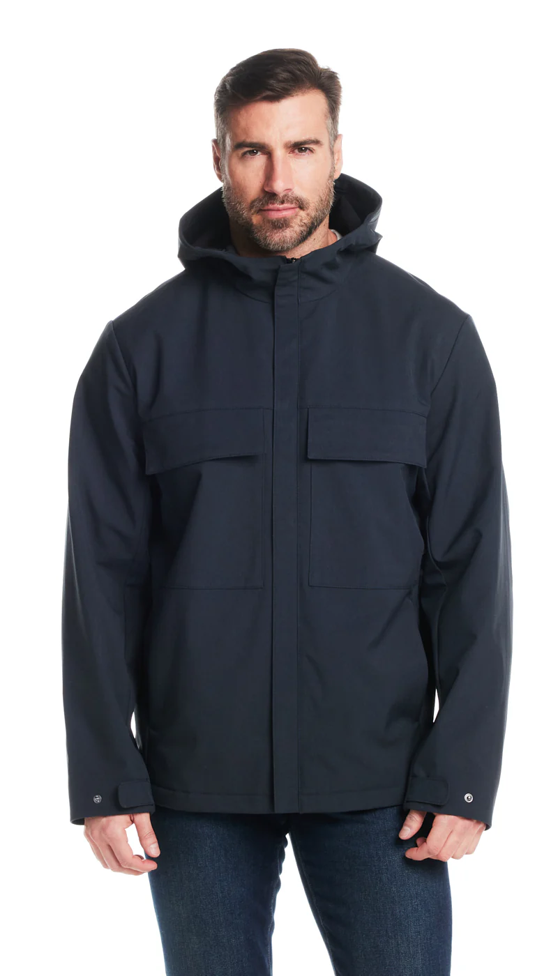 UNLINED HOODED SOFT SHELL SHIRT JACKET - Image 24