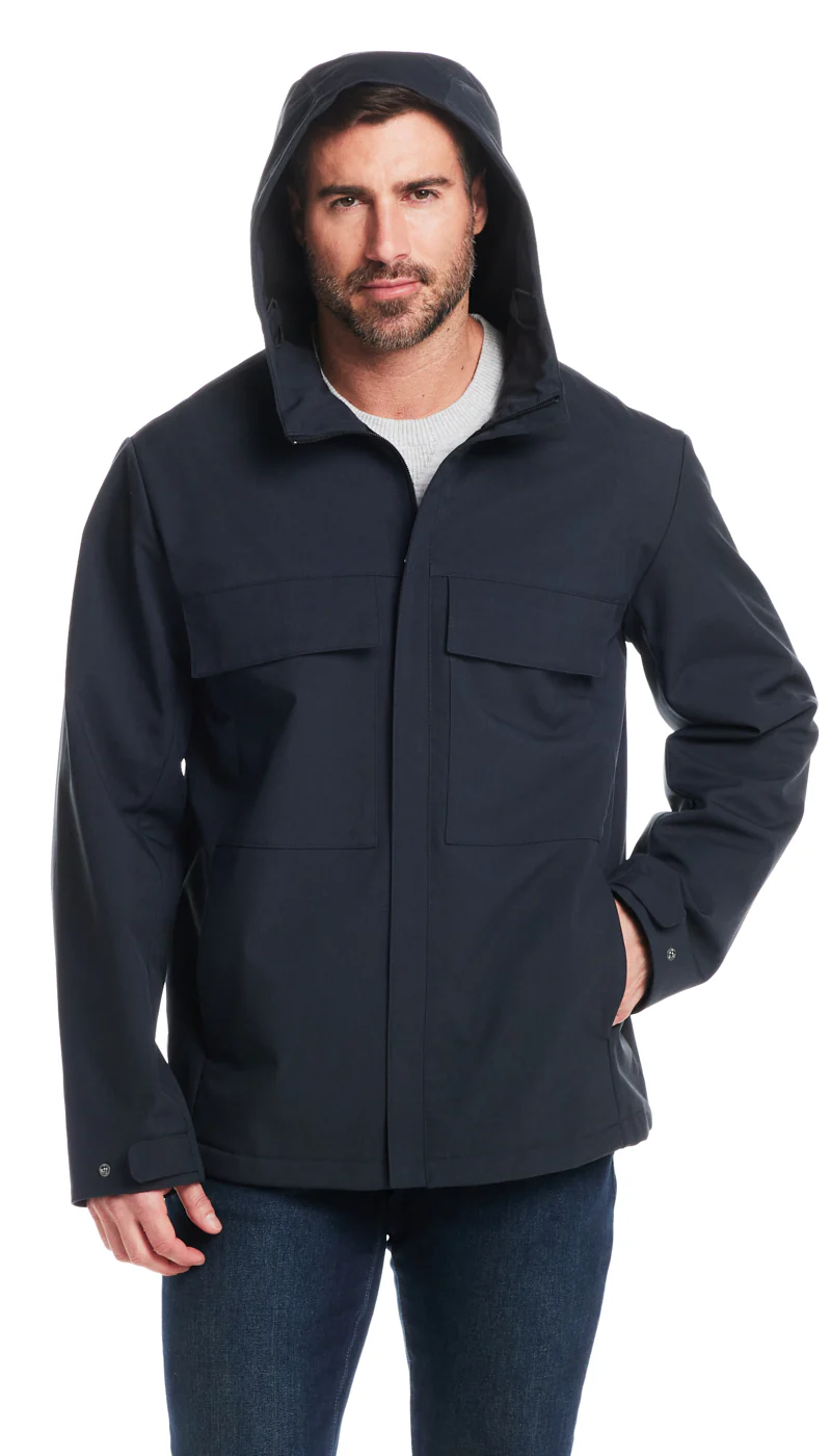 UNLINED HOODED SOFT SHELL SHIRT JACKET - Image 28