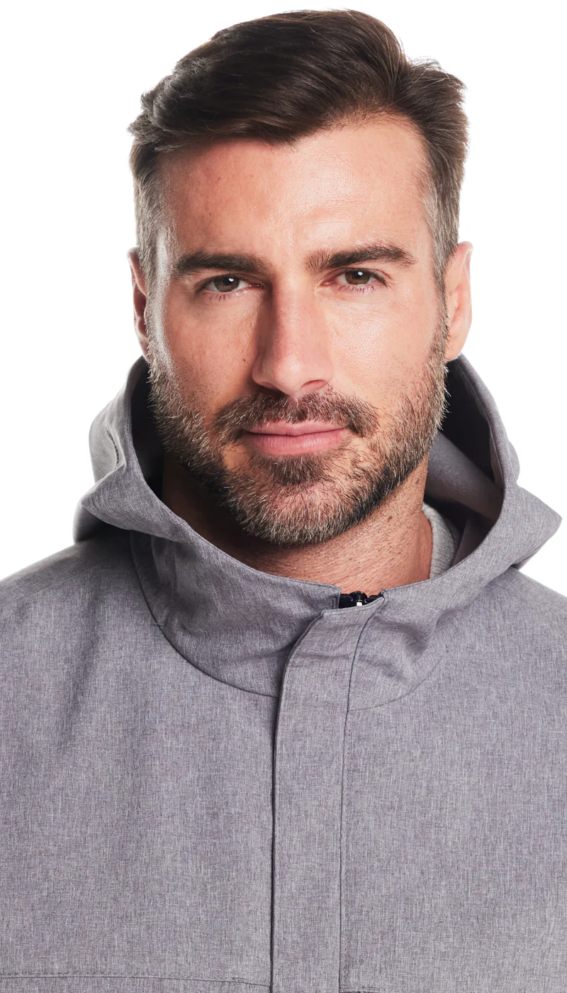 UNLINED HOODED SOFT SHELL SHIRT JACKET - Image 6