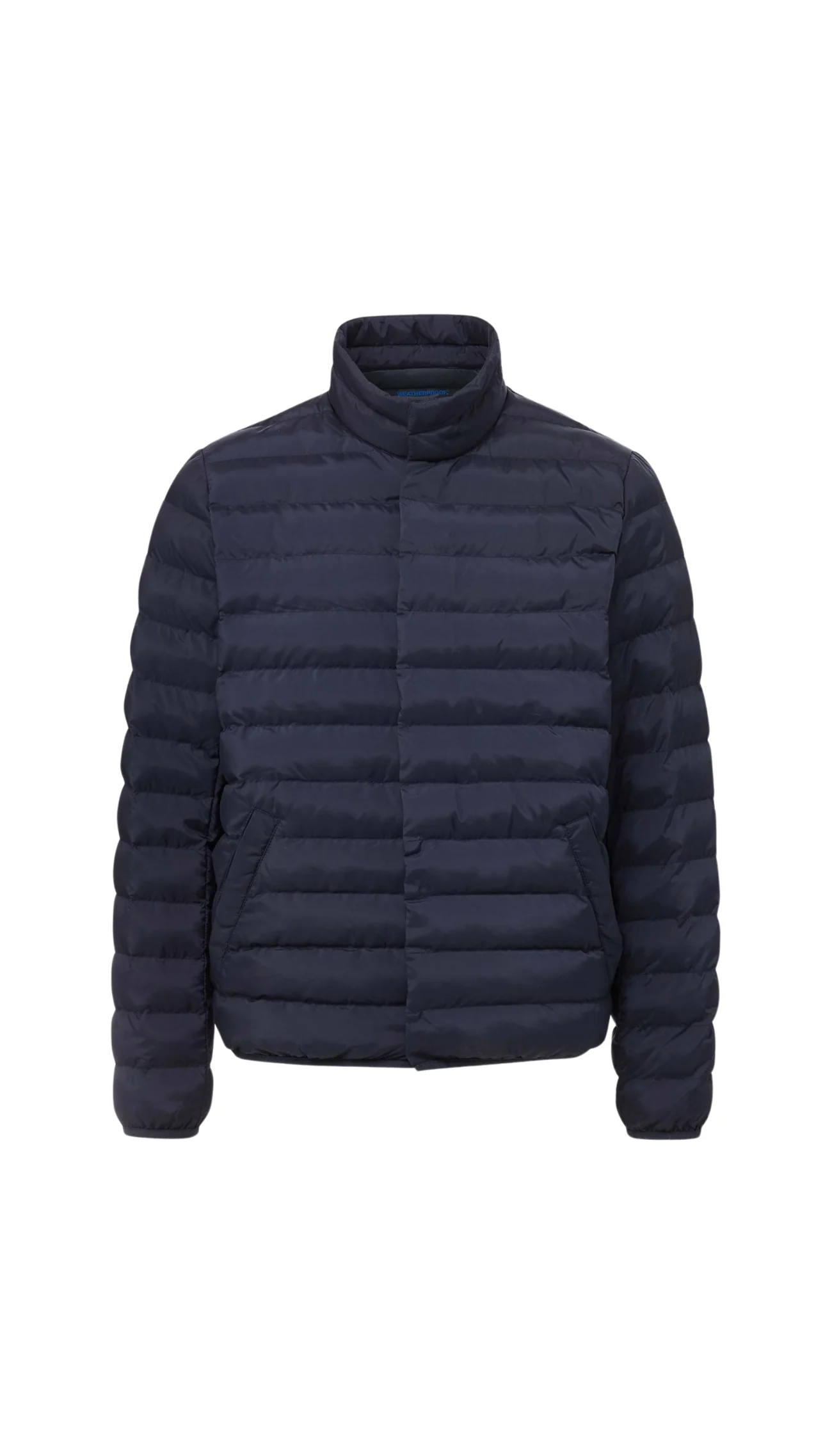 WEATHERPROOF X MAGNAREADY PUFFER JACKET WITH MAGNETIC BUTTONS IN NAVY - Image 3