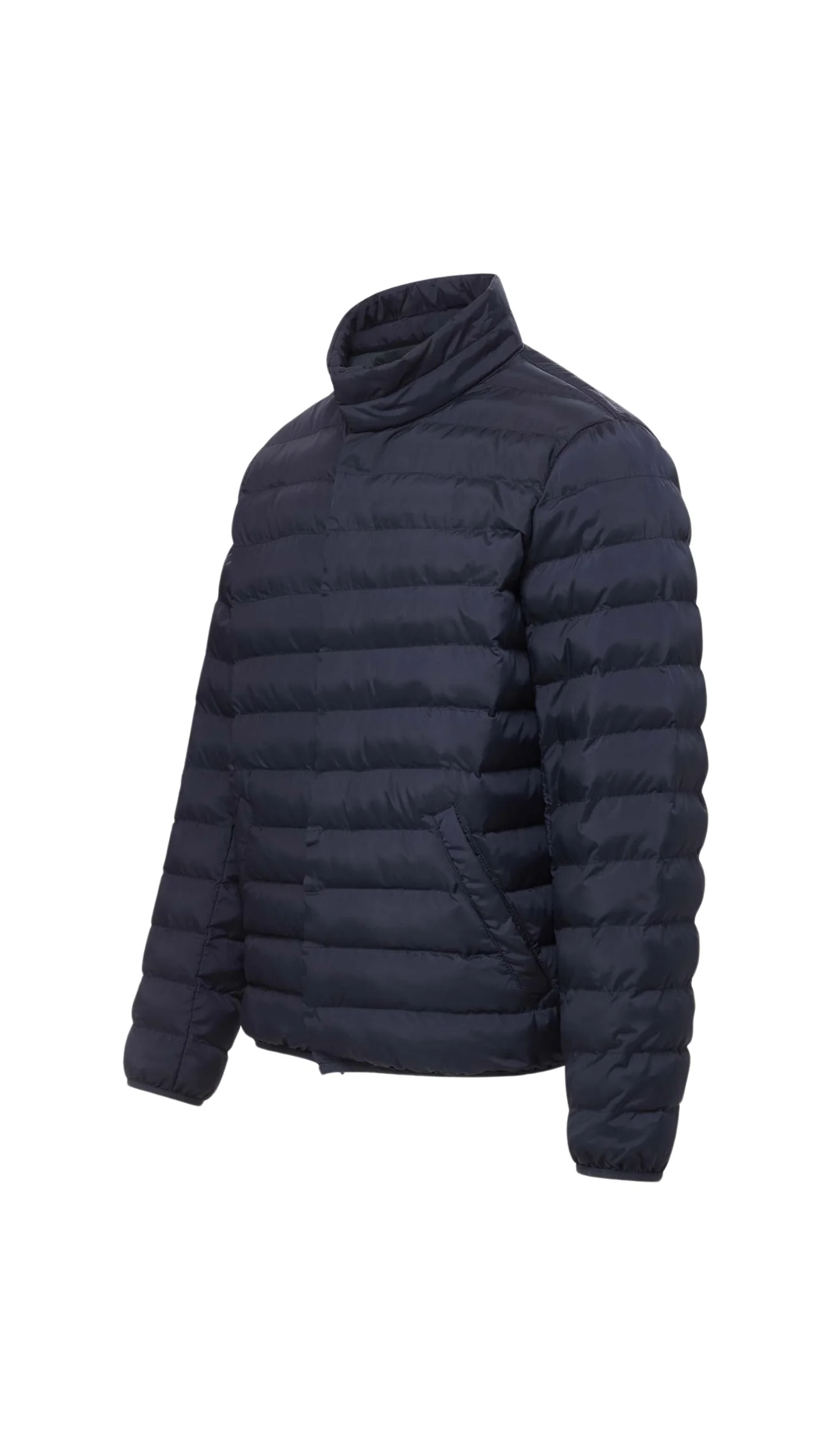 WEATHERPROOF X MAGNAREADY PUFFER JACKET WITH MAGNETIC BUTTONS IN NAVY - Image 4
