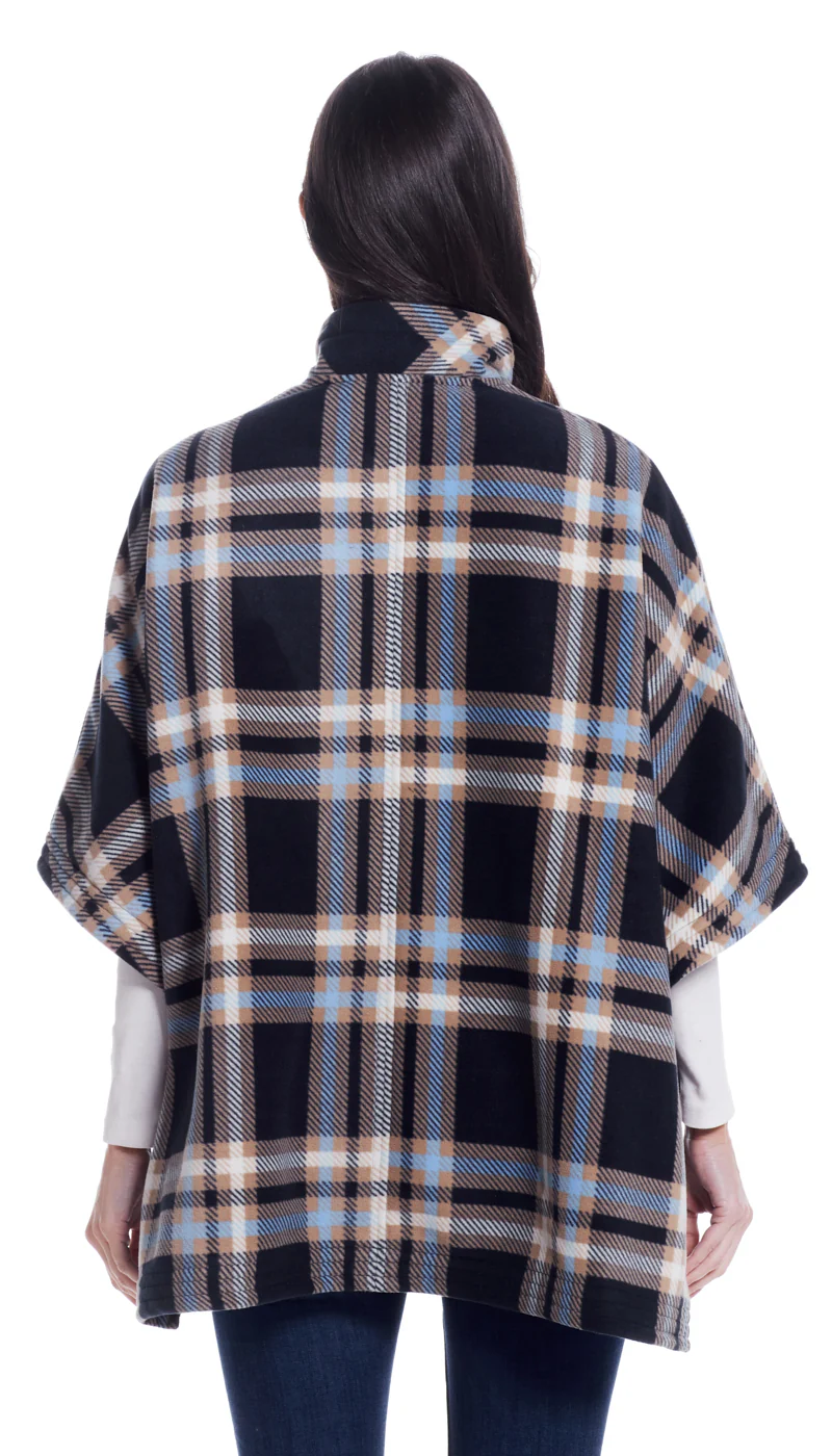ZIP FLEECE PONCHO - Image 2