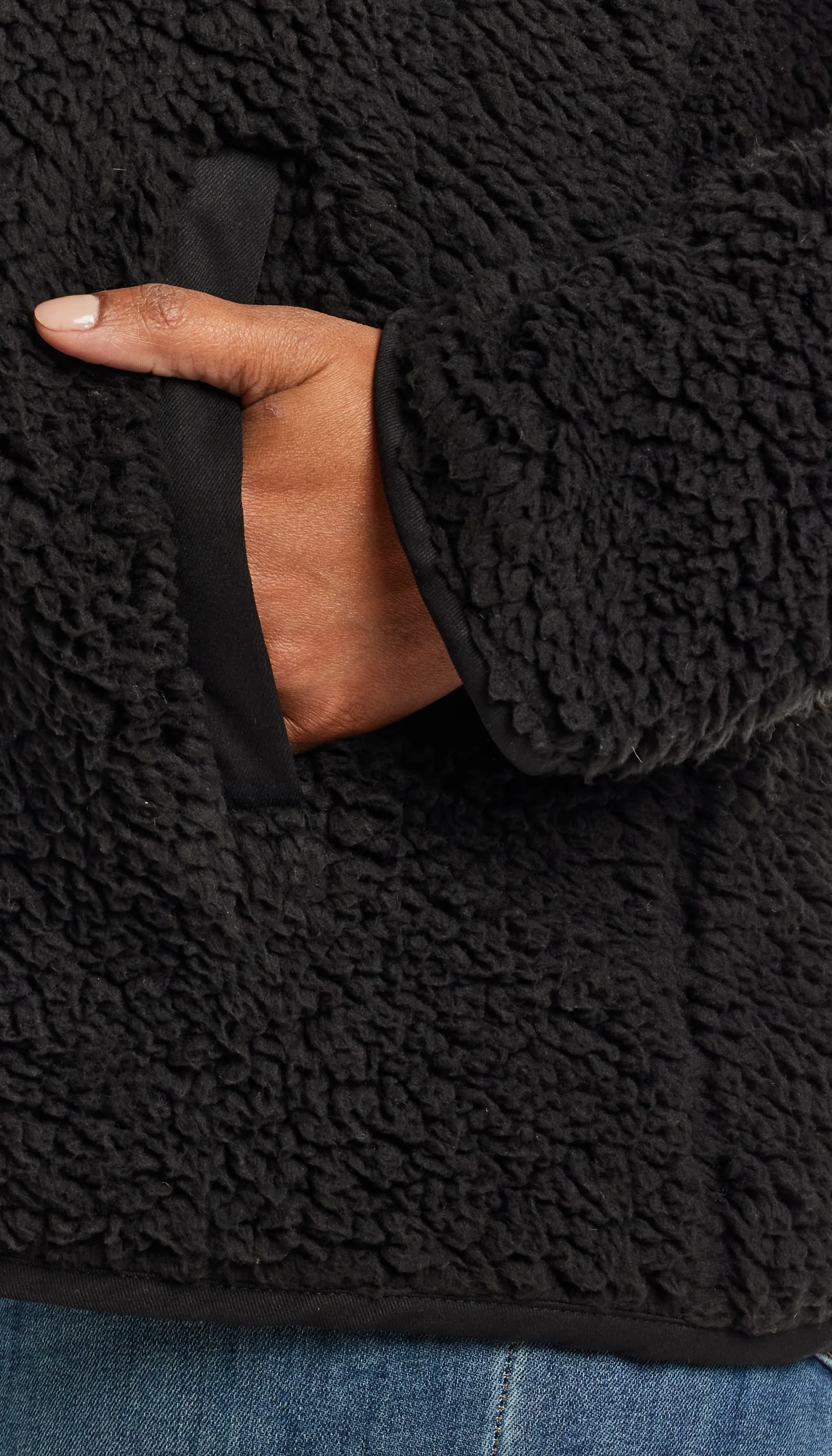 ZIPPER FRONT BONDED SHERPA FLEECE - Image 19