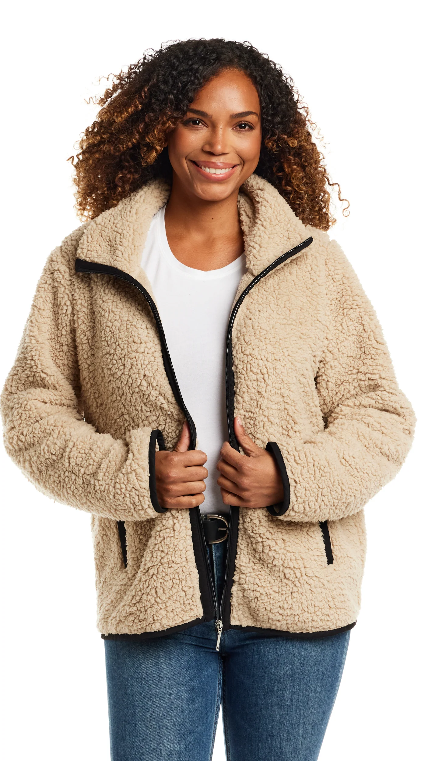 ZIPPER FRONT BONDED SHERPA FLEECE - Image 26