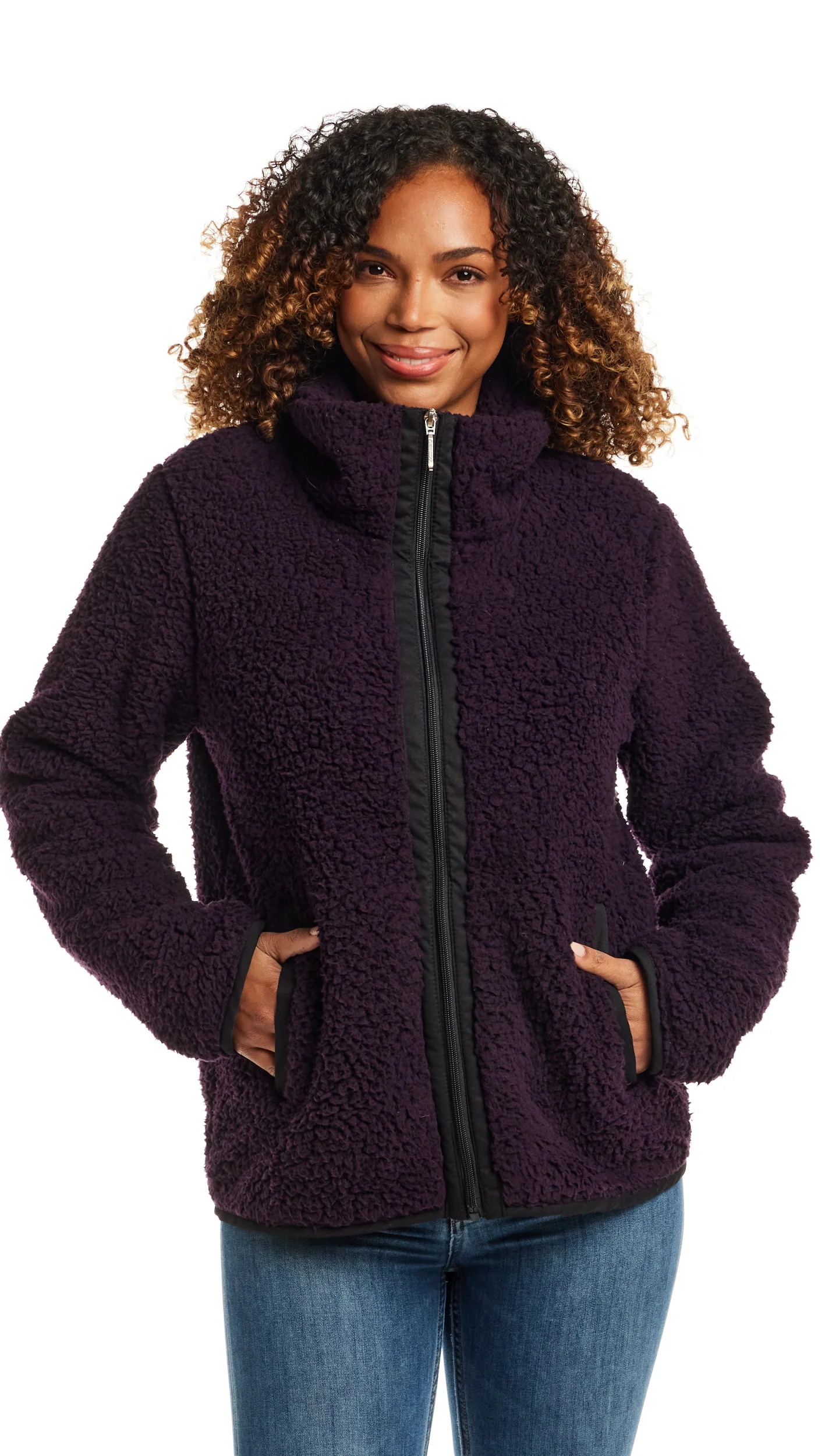 ZIPPER FRONT BONDED SHERPA FLEECE - Image 31
