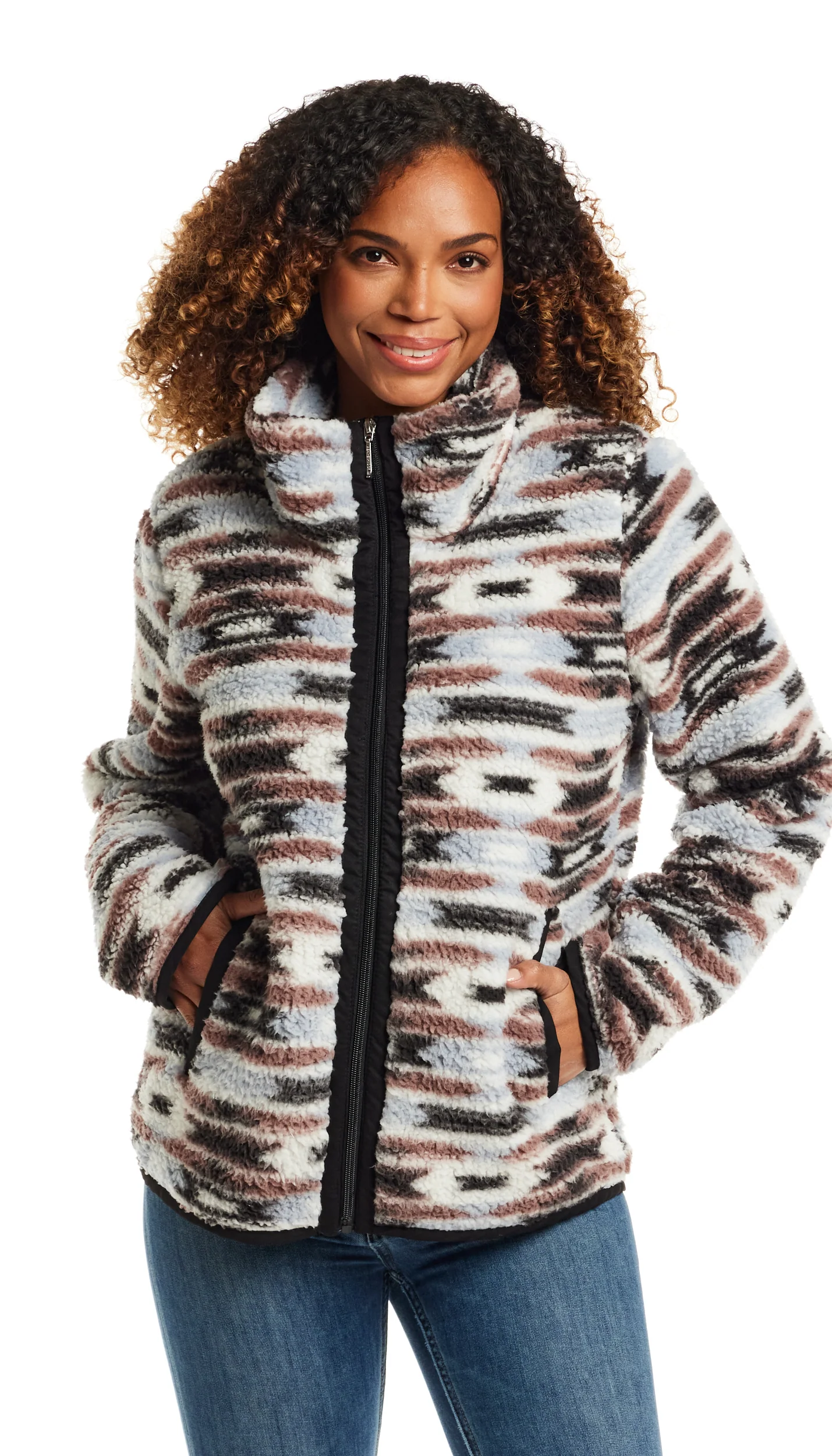 ZIPPER FRONT BONDED SHERPA FLEECE - Image 4