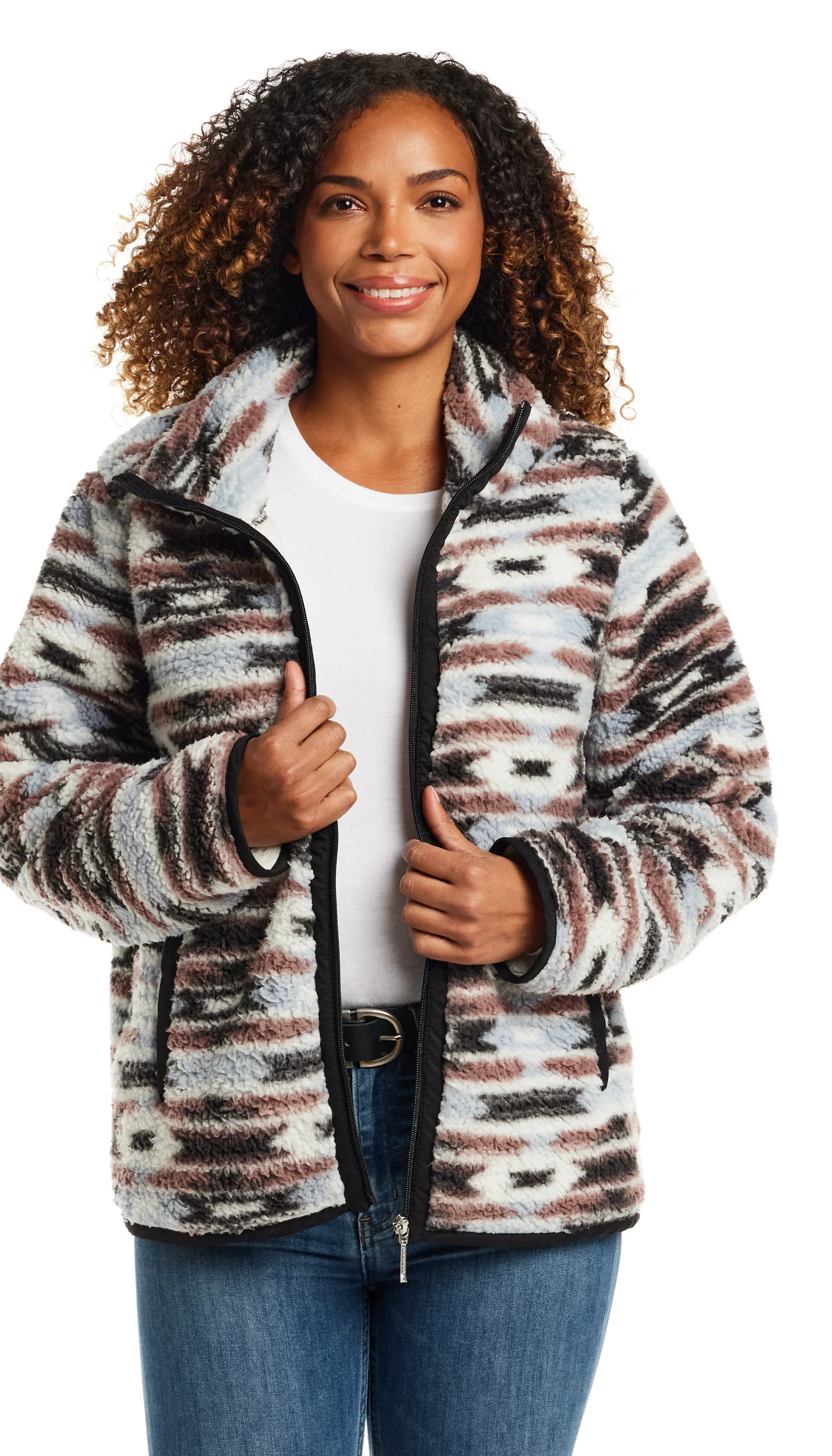 ZIPPER FRONT BONDED SHERPA FLEECE - Image 9